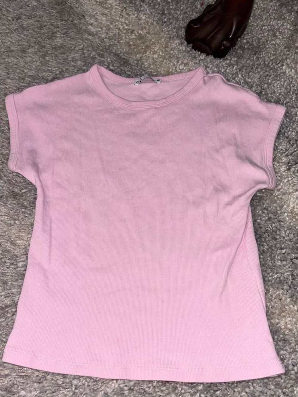 Zara Women’s Lightweight Crewneck Pink Top